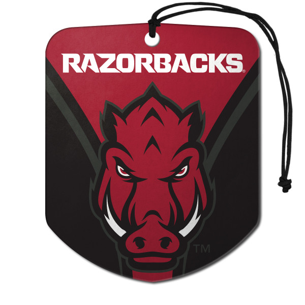 Arkansas Razorbacks Air Freshener 2-pk "Razorback Head" Logo & Wordmark