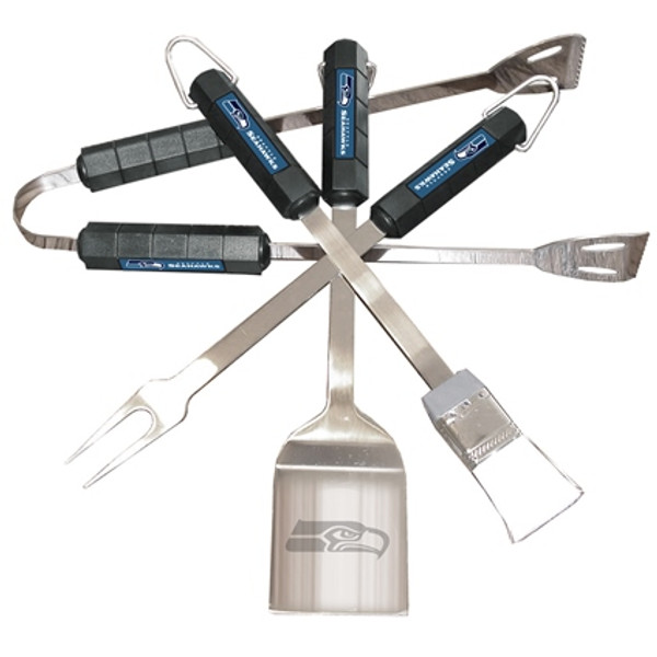 Seattle Seahawks 4 Piece Bbq Set