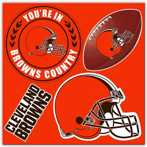 Cleveland Browns 4 Piece Magnet Set