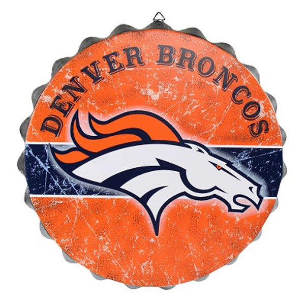 Denver Broncos Bottle Cap Sign