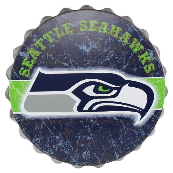 Seattle Seahawks Bottle Cap Sign