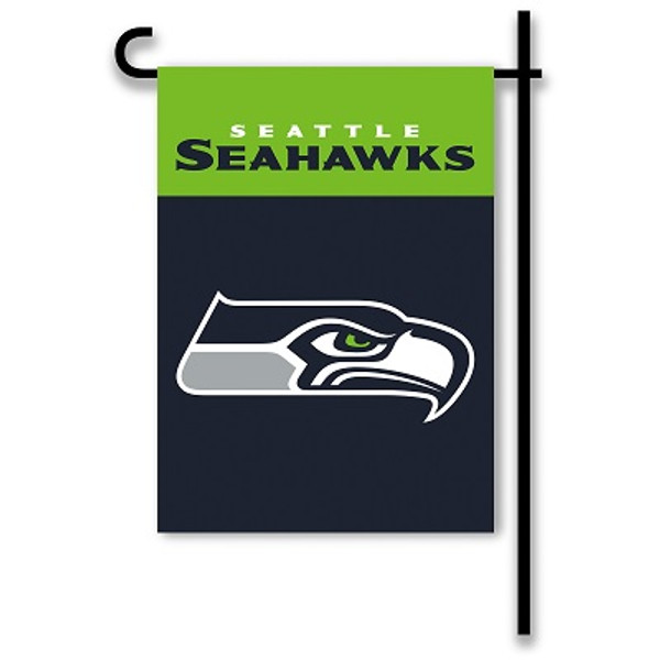 Seattle Seahawks Home / Yard Flag 13" x 18" 2-Sided