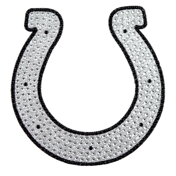 Indianapolis Colts Bling Decal "Horseshoe" Primary Logo