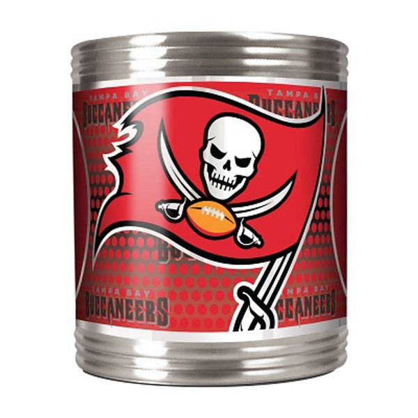 Tampa Bay Buccaneers Stainless Steel Can Holder with Metallic Graphics