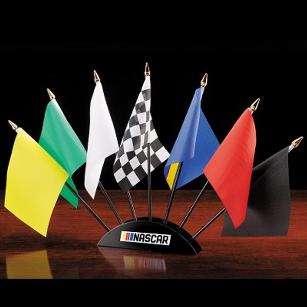 NASCAR 7 Piece Flag Desk Set