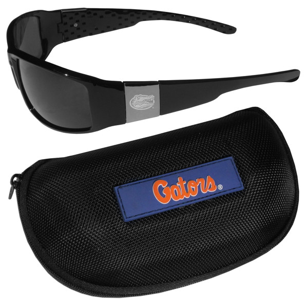 Florida Gators Chrome Wrap Sunglasses and Zippered Carrying Case