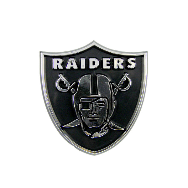 Las Vegas Raiders Molded Chrome Emblem "Raiders Shield" Primary Logo Chrome