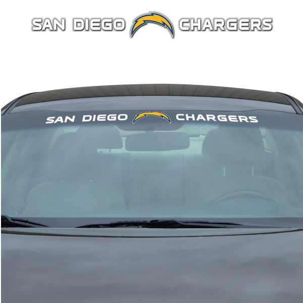 Los Angeles Chargers Windshield Decal Primary Logo and Team Wordmark