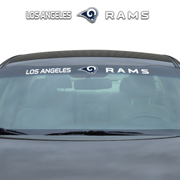 Los Angeles Rams Windshield Decal Primary Logo and Team Wordmark