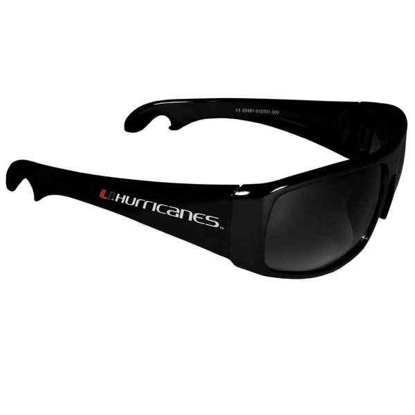 Miami Hurricanes Wrap Bottle Opener Sunglasses