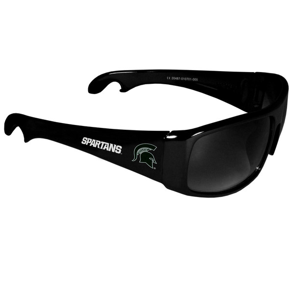 Michigan State Spartans Wrap Bottle Opener Sunglasses