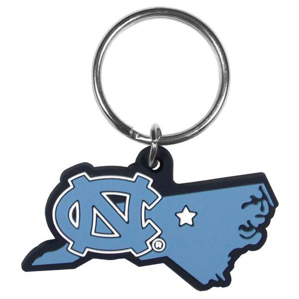 N. Carolina Tar Heels Home State Flexi Key Chain