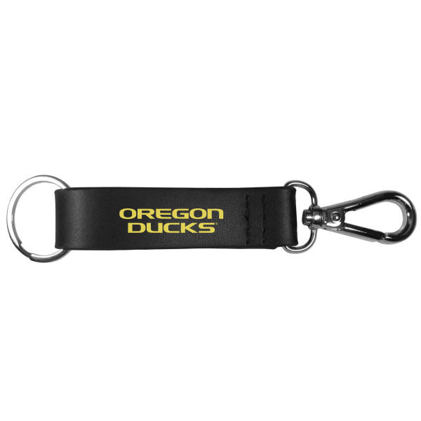 Oregon Ducks Black Strap Key Chain