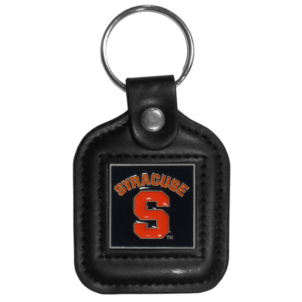 Syracuse Orange Square Leatherette Key Chain