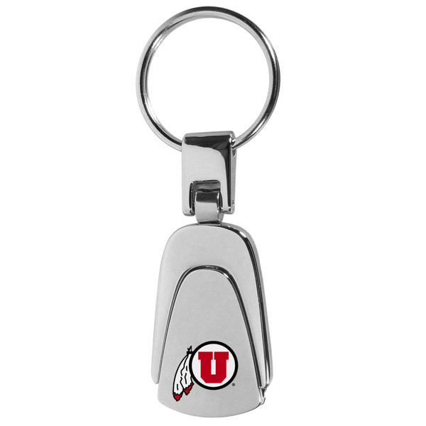 Utah Utes Steel Teardop Key Chain