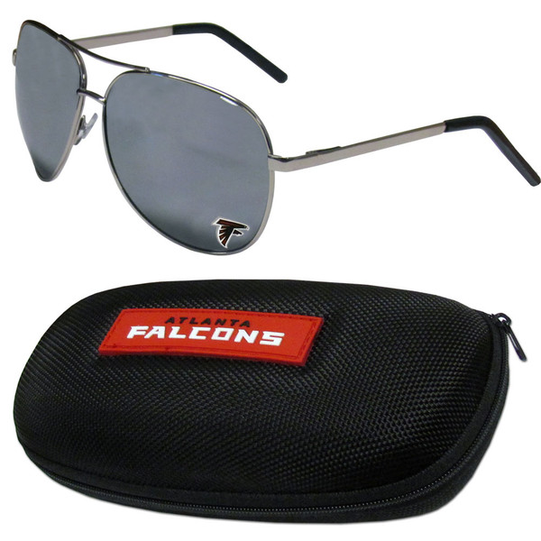 Atlanta Falcons Aviator Sunglasses and Zippered Carrying Case