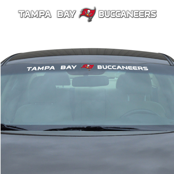 Tampa Bay Buccaneers Windshield Decal Primary Logo and Team Wordmark