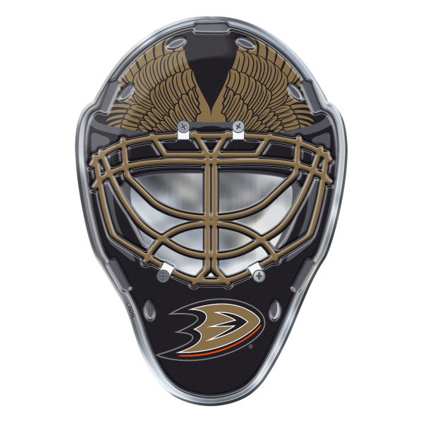 Anaheim Ducks Embossed Helmet Emblem Hockey Mask with Primary Logo