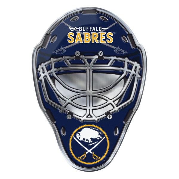 Buffalo Sabres Embossed Helmet Emblem Hockey Mask with Primary Logo