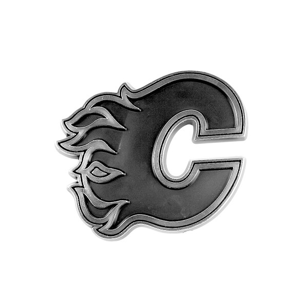 Calgary Flames Molded Chrome Emblem "Flaming C" Logo