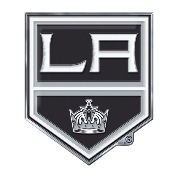 Los Angeles Kings Embossed Color Emblem "Crown" Logo