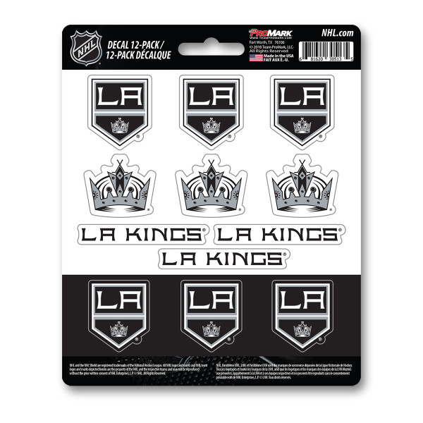 Los Angeles Kings Mini Decal 12-pk 12 Various Logos / Wordmark