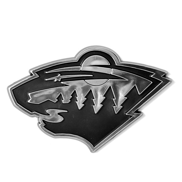 Minnesota Wild Molded Chrome Emblem "Wild" Primary Logo
