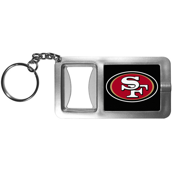 San Francisco 49ers Flashlight Key Chain with Bottle Opener