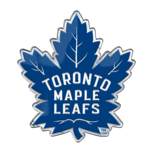 Toronto Maple Leafs Embossed Color Emblem "Maple Leaf" Logo