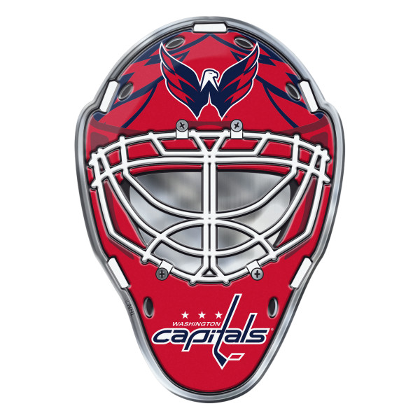 Washington Capitals Embossed Helmet Emblem Hockey Mask with Primary Logo