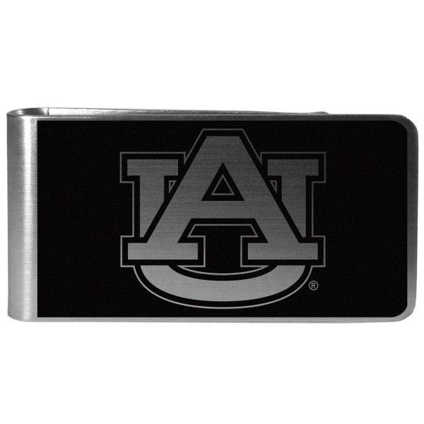 Auburn Tigers Black and Steel Money Clip