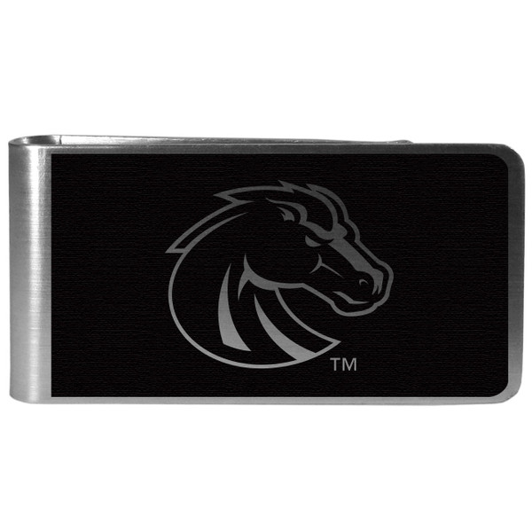 Boise St. Broncos Black and Steel Money Clip