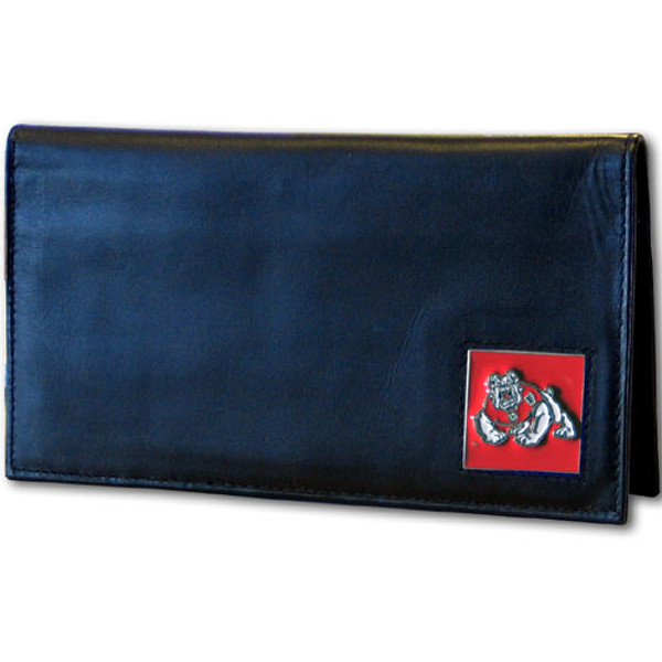 Boise St. Broncos Leather Checkbook Cover