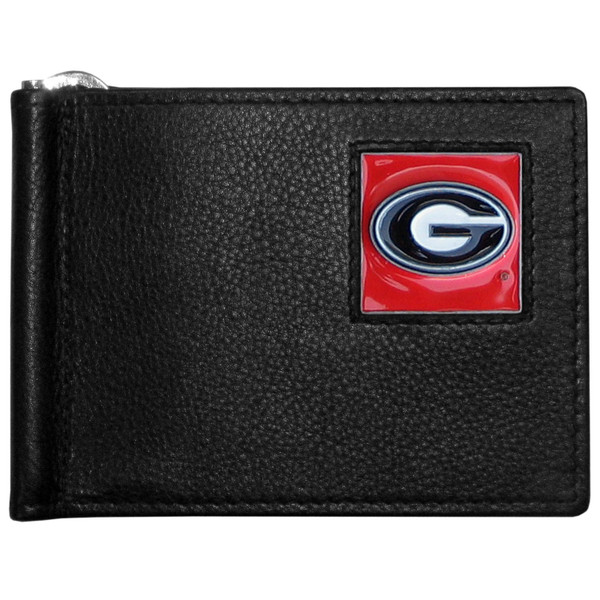 Georgia Bulldogs Leather Bill Clip Wallet