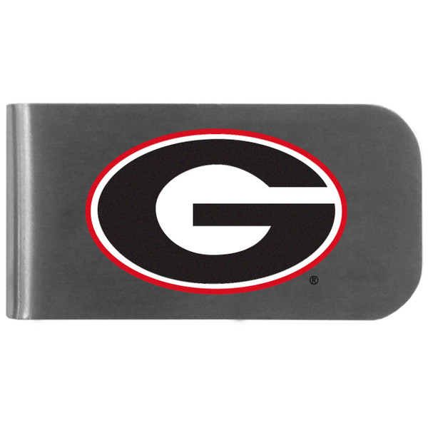 Georgia Bulldogs Logo Bottle Opener Money Clip