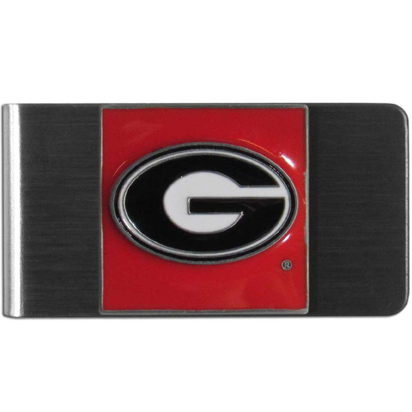 Georgia Bulldogs Steel Money Clip