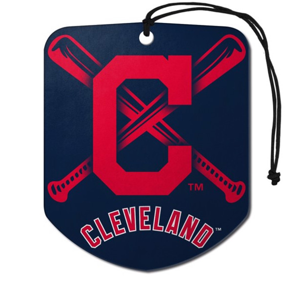 Cleveland Indians Air Freshener 2-pk "Block C" Primary Logo & Wordmark