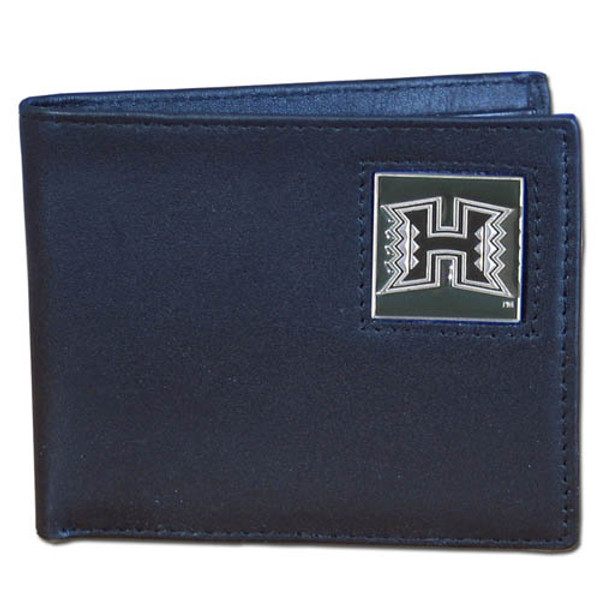 Hawaii Warriors Leather Bi-fold Wallet