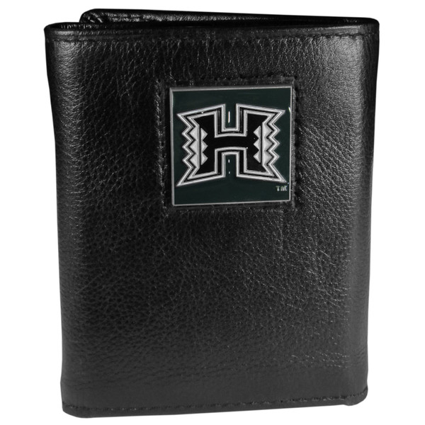 Hawaii Warriors Deluxe Leather Tri-fold Wallet