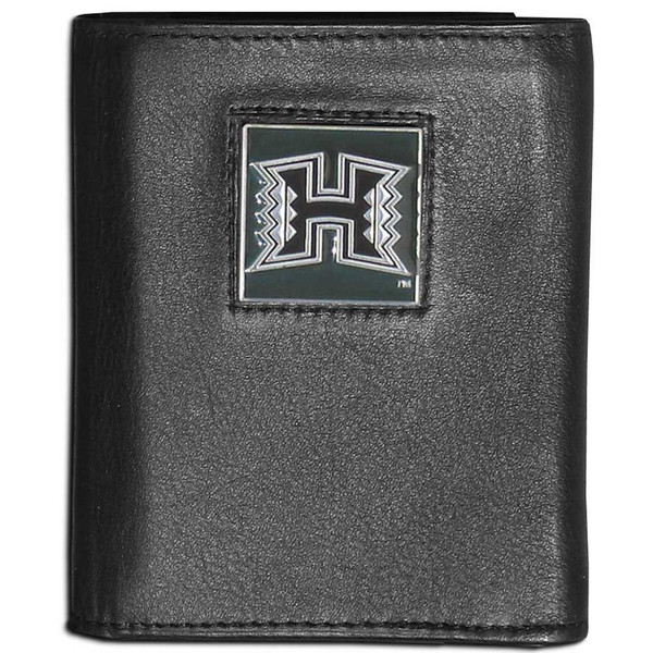 Hawaii Warriors Leather Tri-fold Wallet