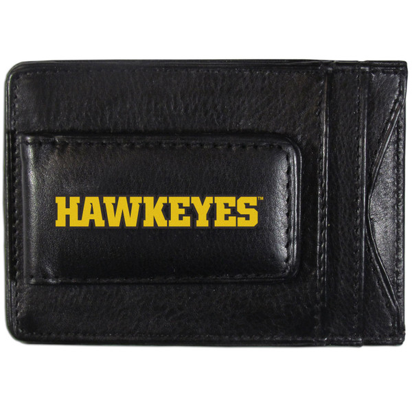 Iowa Hawkeyes Logo Leather Cash and Cardholder