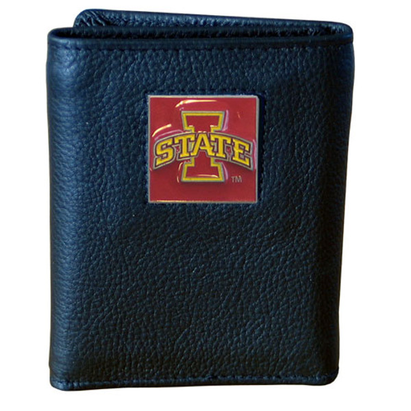 Iowa St. Cyclones Leather Tri-fold Wallet