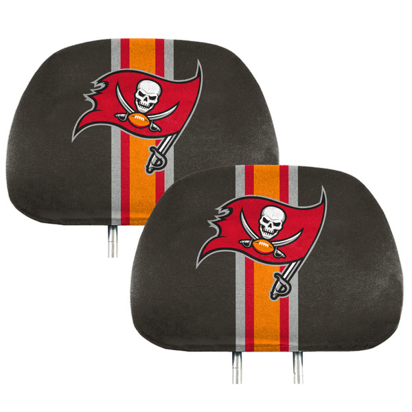 Tampa Bay Buccaneers Printed Headrest Cover Buccaneers Primary TaBa Red, Orange & Gray