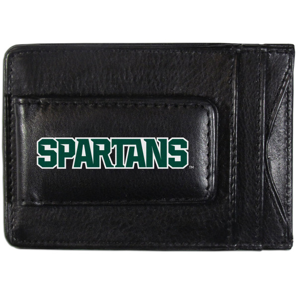 Michigan St. Spartans Logo Leather Cash and Cardholder