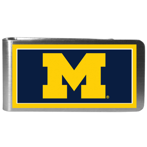 Michigan Wolverines Steel Logo Money Clips