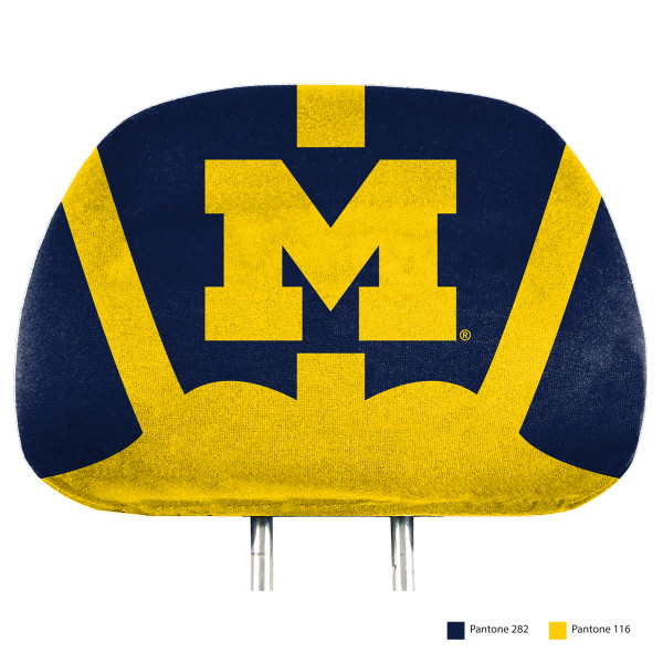 Michigan Wolverines "M" Primary Logo Headrest Covers
