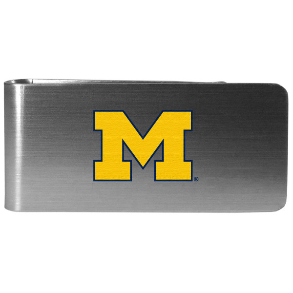 Michigan Wolverines Steel Money Clip, Logo