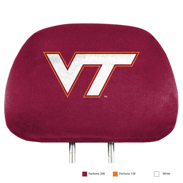 Virginia Tech Hokies "VT" Primary Logo Headrest Covers