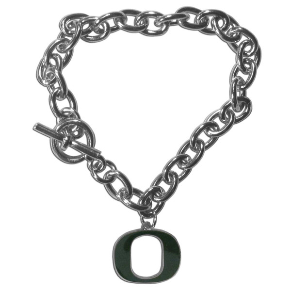 Oregon Ducks Charm Chain Bracelet