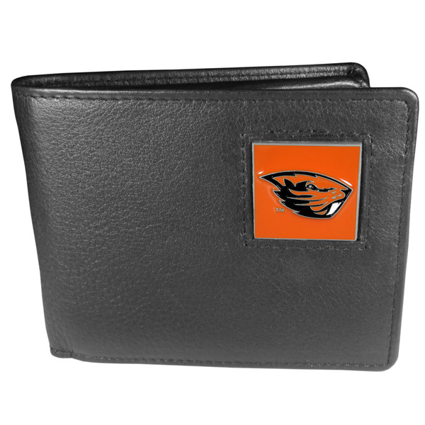 Oregon St. Beavers Leather Bi-fold Wallet